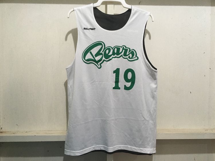 เสื้อกีฬา BasketBall แบรนด์ BULL-FIGHT (ใส่ได้2ด้าน) สีขาวกับดำ รูปที่ 7