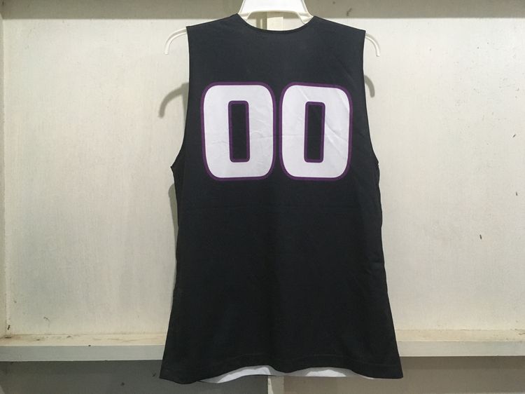 เสื้อกีฬา BasketBall (ใส่ได้2ด้าน) สีดำกับขาว รูปที่ 2
