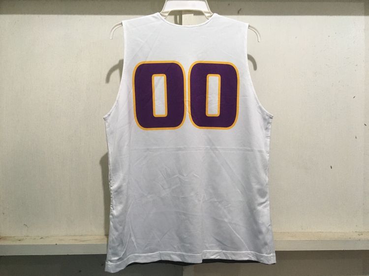 เสื้อกีฬา BasketBall (ใส่ได้2ด้าน) สีดำกับขาว รูปที่ 8