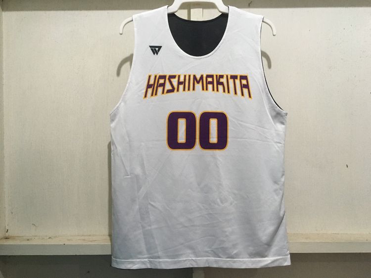 เสื้อกีฬา BasketBall (ใส่ได้2ด้าน) สีดำกับขาว รูปที่ 7
