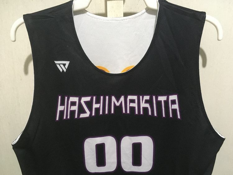 เสื้อกีฬา BasketBall (ใส่ได้2ด้าน) สีดำกับขาว รูปที่ 3