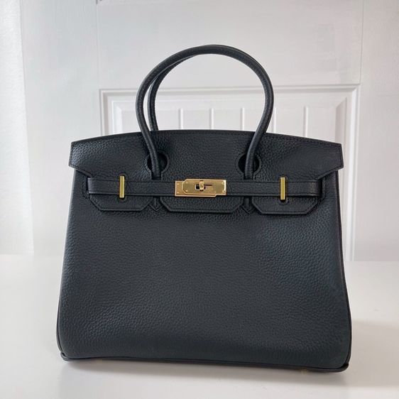 berkin30 กระเป๋าทรงถือ อะไหล่ทองขนาด30cmใบใหญ่ใส่ของได้เยอะด้านในมีช่องซิปใส่เหรียญอีก