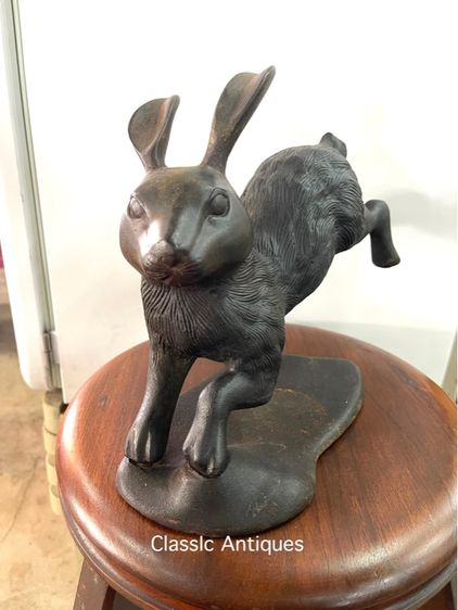 รูปปั้น กระต่าง ทองเหลืองสะสม รูปที่ 5