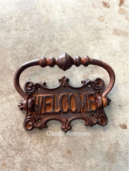 มือจับประตู WELCOME เหล็กหล่อ รูปที่ 4