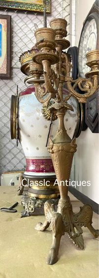 นาฬิกา หลุยส์ตั้งโต๊ะ ตราแผ่นดิน เก่าโบราณสะสม รูปที่ 12