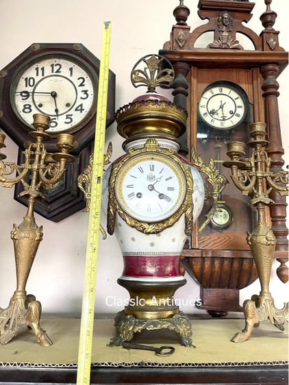 นาฬิกา หลุยส์ตั้งโต๊ะ ตราแผ่นดิน เก่าโบราณสะสม รูปที่ 17