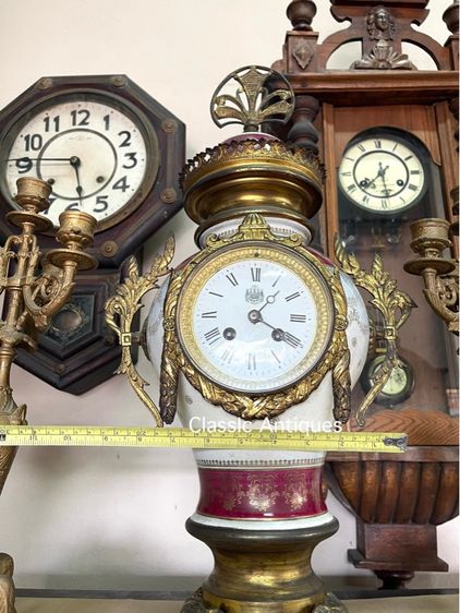 นาฬิกา หลุยส์ตั้งโต๊ะ ตราแผ่นดิน เก่าโบราณสะสม รูปที่ 16