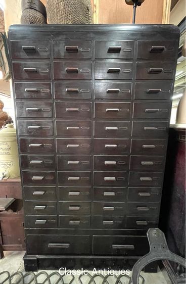 ตู้ลิ้นชัก 46ลิ้นชัก ไม้สักโบราณเก่าสะสม