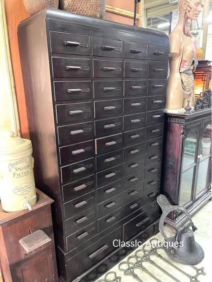 ตู้ลิ้นชัก 46ลิ้นชัก ไม้สักโบราณเก่าสะสม รูปที่ 3