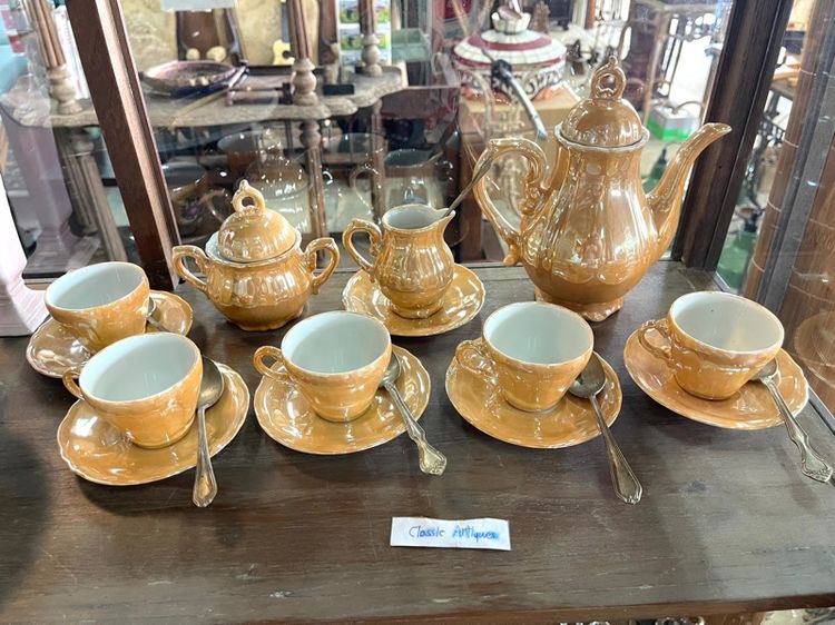 กาน้ำชา พร้อมถ้วย เก่าสะสม รูปที่ 2