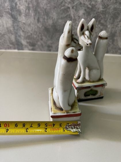 รูปปั้น จิ้งจอกขาว กระเบื้องเก่าสะสม รูปที่ 8