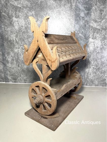 ศาลาไม้สักจิ๋ว  เก่าสะสม รูปที่ 7