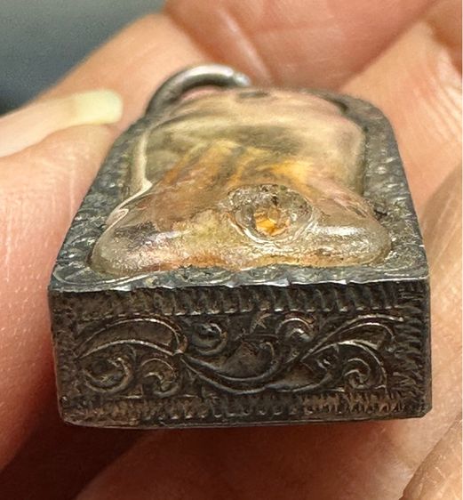 🙏ลิงเครื่องรางของขลัง เก่า เลี่ยมเงิน ไม่ทราบคณาจารย์ รูปที่ 7