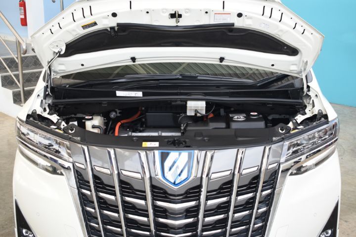 Toyota Alphard 2019 2.5 HV 4WD Utility-car ไฮบริด เกียร์อัตโนมัติ ขาว รูปที่ 3
