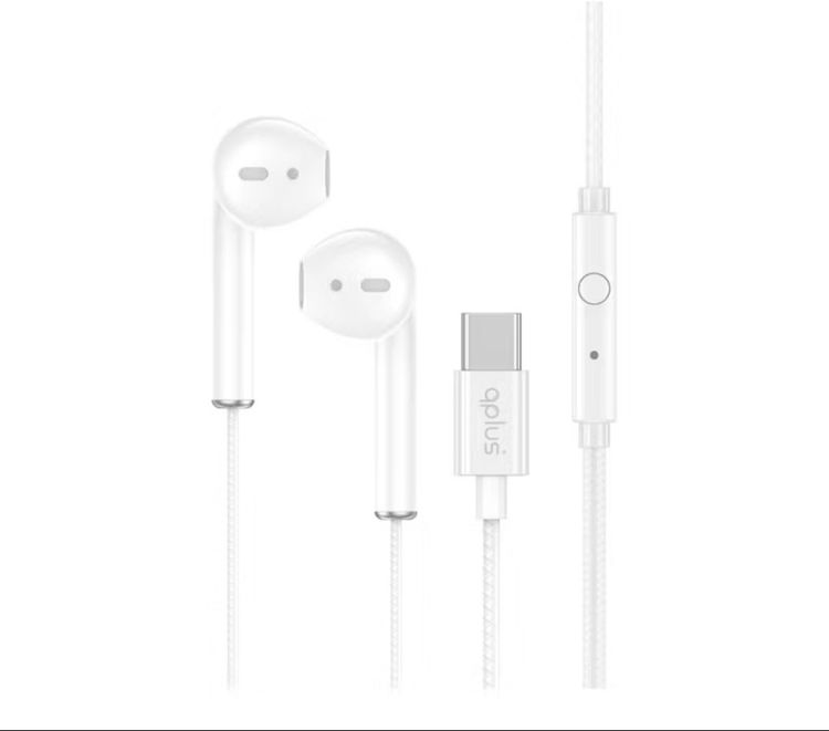 หูฟัง QPLUS Wired Earbud Type-C White  รูปที่ 2