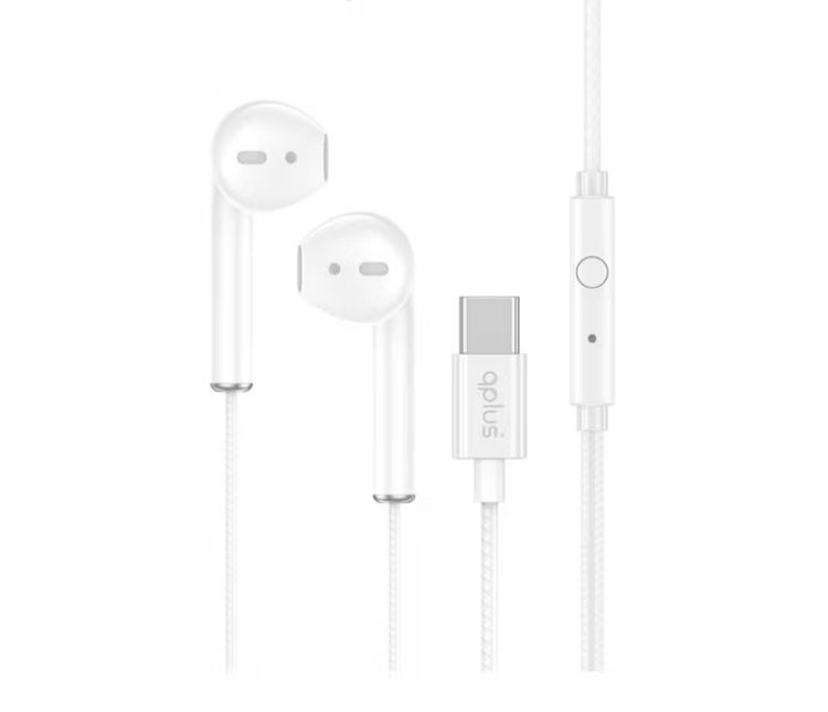 หูฟัง QPLUS Wired Earbud Type-C White 