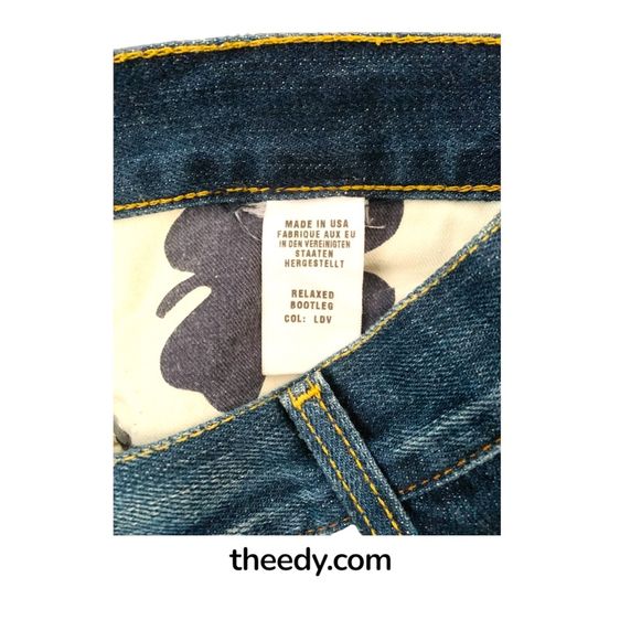 กางเกงยีนส์ขายาว ยี่ห้อ Lucky Brand Made in USA สภาพเยี่ยม  รูปที่ 6