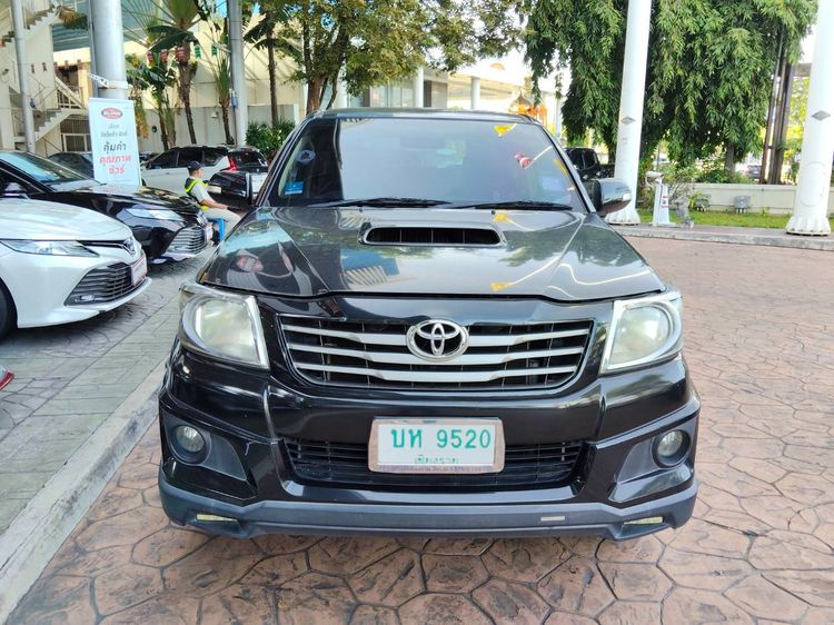 Toyota Hilux Vigo 2013 2.5 Prerunner E TRD Sportivo Pickup ดีเซล ไม่ติดแก๊ส เกียร์ธรรมดา ดำ รูปที่ 2