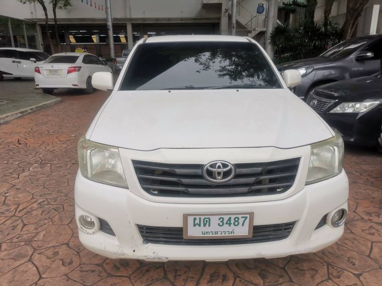 Toyota Hilux Vigo 2011 2.5 J Pickup ดีเซล ไม่ติดแก๊ส เกียร์ธรรมดา ขาว รูปที่ 3