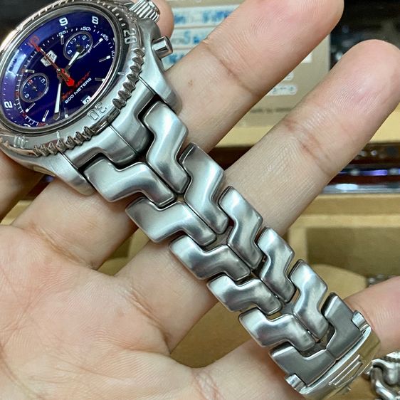 Tag Heuer Link หน้าน้ำเงิน Chronograph Limited (หายาก) รูปที่ 6
