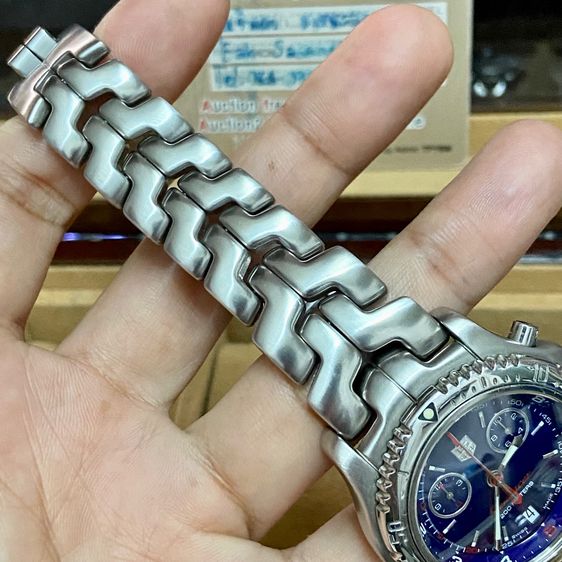 Tag Heuer Link หน้าน้ำเงิน Chronograph Limited (หายาก) รูปที่ 7