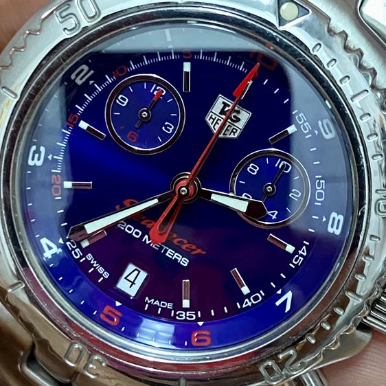 Tag Heuer Link หน้าน้ำเงิน Chronograph Limited (หายาก) รูปที่ 4