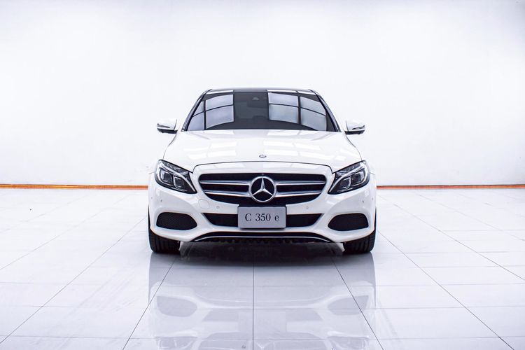 Mercedes-Benz C-Class 2016 C350 Sedan ปลั๊กอินไฮบริด (PHEV) ไม่ติดแก๊ส เกียร์อัตโนมัติ ขาว รูปที่ 3