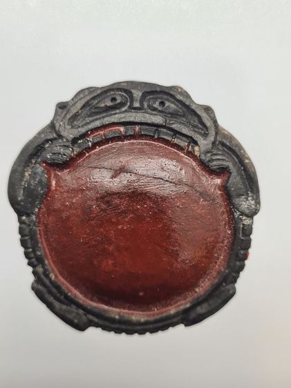 กะลาตาเดียวแกะ รูปราหู ศิลปะแกะล้านนา พระครูปลัดพิจารย์ สำนักวัดโพธิ์ผักไห่ จังหวัดพระนครศรีอยุธยา