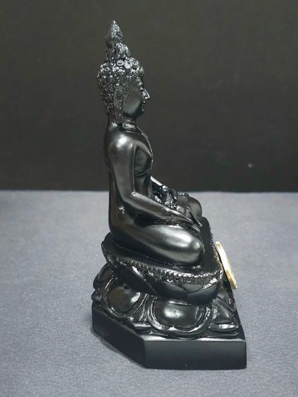 พระไพรีพินาศ ขนาดบูชา หน้าตัก 3 นิ้ว เนื้อสัมฤทธิ์ รมดำ ที่ระลึก 72 พรรษา รัชกาลที่9 ปี2542 พร้อมกล่องเดิมจากวัด รูปที่ 5