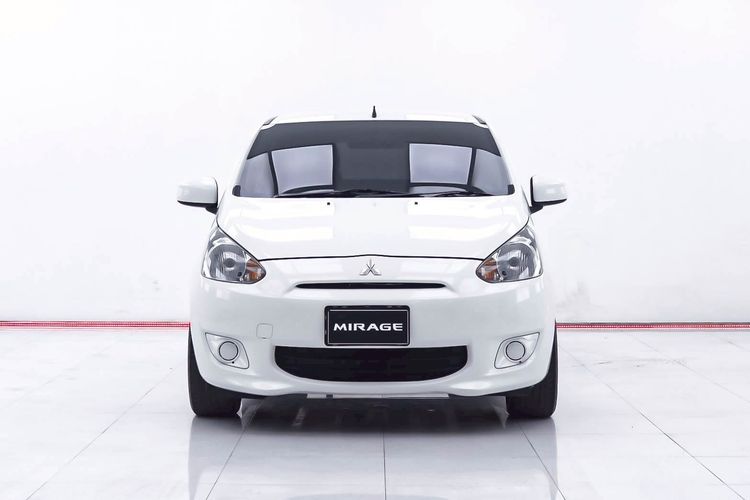 Mitsubishi Mirage 2013 1.2 GLX Sedan เบนซิน ไม่ติดแก๊ส เกียร์ธรรมดา ขาว รูปที่ 4
