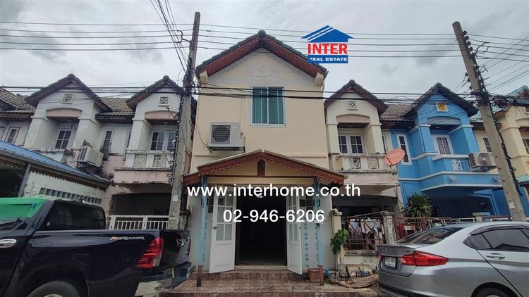 ทาวน์เฮ้าส์ 2 ชั้น 17 ตร.ว. หมู่บ้านลุมพินี กาญจนาภิเษก ซอยบ้านกล้วย-ไทรน้อย ติดถนนกาญจนาภิเษก บางบัวทอง นนทบุรี