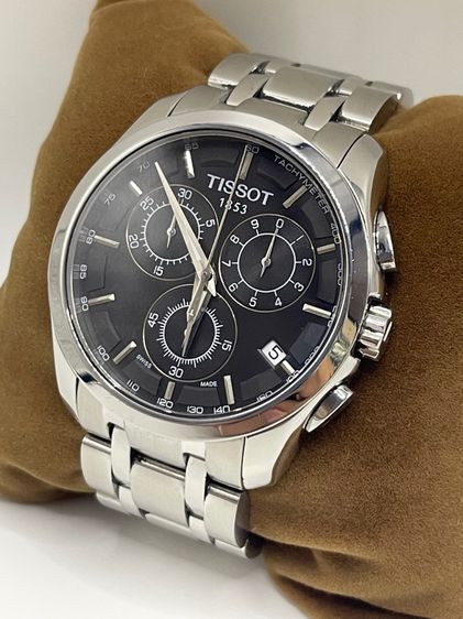 TISSOT 1853 COUTURIER CHRONOGRAPH Quartz Stainless Watch Men's T035617A 10 Bar Black Dial  รูปที่ 4