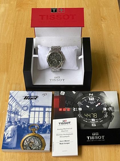 TISSOT 1853 COUTURIER CHRONOGRAPH Quartz Stainless Watch Men's T035617A 10 Bar Black Dial  รูปที่ 2