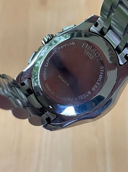 TISSOT 1853 COUTURIER CHRONOGRAPH Quartz Stainless Watch Men's T035617A 10 Bar Black Dial  รูปที่ 11
