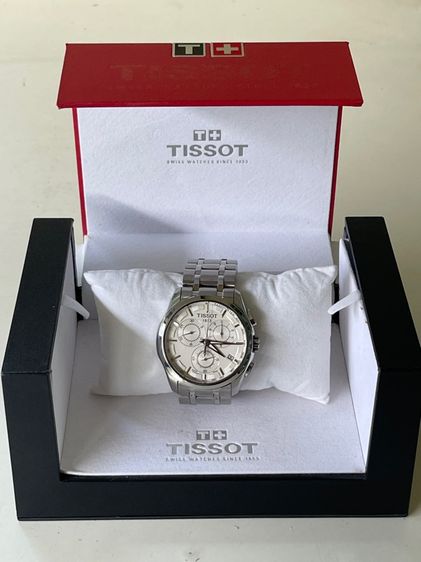 TISSOT 1853 COUTURIER CHRONOGRAPH Quartz Stainless Watch Men's T035617A 10 Bar White Dial  รูปที่ 3