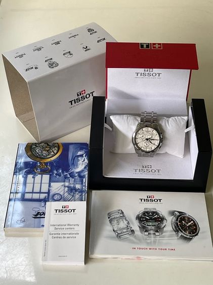 TISSOT 1853 COUTURIER CHRONOGRAPH Quartz Stainless Watch Men's T035617A 10 Bar White Dial  รูปที่ 2