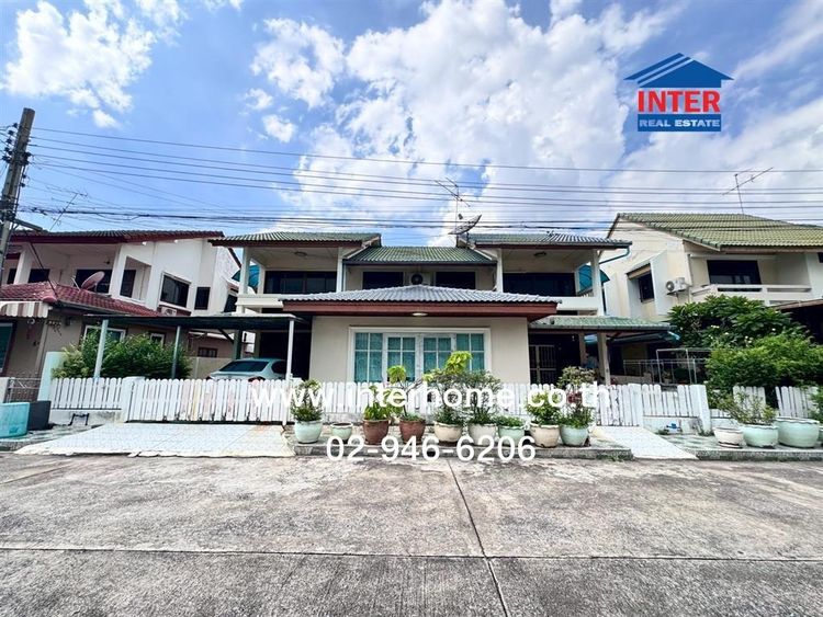 บ้านเเฝด 2 ชั้น 70 ตร.ว. หมู่บ้านการ์เด้นโฮม วิลเลจ ซอยพหลโยธิน60 ถนนพหลโยธิน ถนนวิภาวดี-รังสิต ลำลูกกา ปทุมธานี