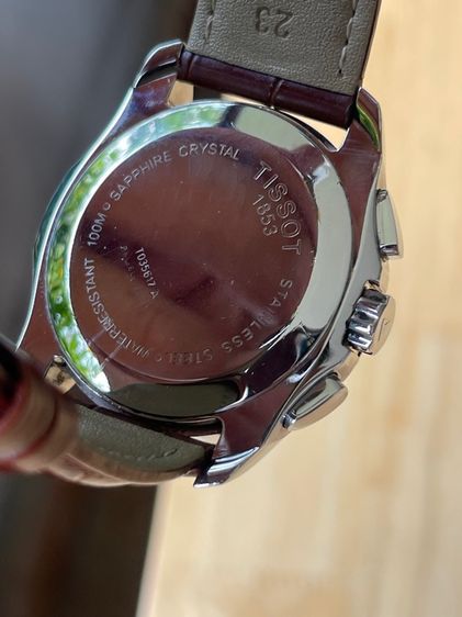 TISSOT Couturier Chronograph Quartz White Dial T0356171603100 Brown Leather  รูปที่ 17