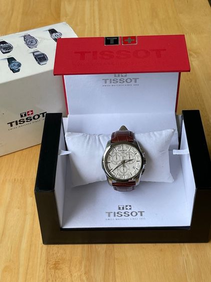 TISSOT Couturier Chronograph Quartz White Dial T0356171603100 Brown Leather  รูปที่ 3