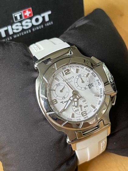 TISSOT T-Race Chronograph Lady Quartz White Dial T0482171701700  รูปที่ 5