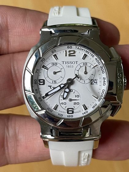 TISSOT T-Race Chronograph Lady Quartz White Dial T0482171701700  รูปที่ 9