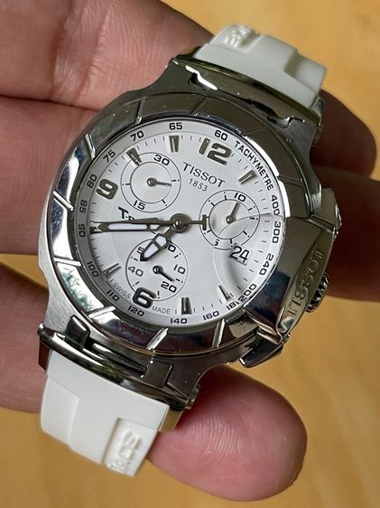TISSOT T-Race Chronograph Lady Quartz White Dial T0482171701700  รูปที่ 10