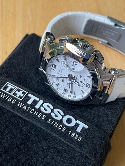 TISSOT T-Race Chronograph Lady Quartz White Dial T0482171701700  รูปที่ 17