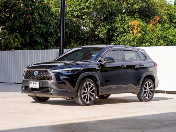 Toyota Corolla Cross 2021 1.8 Hybrid Premium Utility-car ไฮบริด ไม่ติดแก๊ส เกียร์อัตโนมัติ ดำ รูปที่ 3