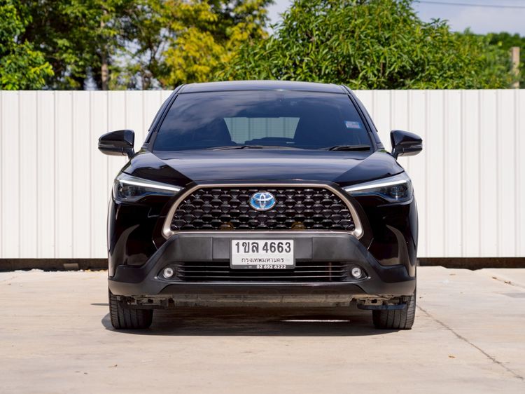 Toyota Corolla Cross 2021 1.8 Hybrid Premium Utility-car ไฮบริด ไม่ติดแก๊ส เกียร์อัตโนมัติ ดำ รูปที่ 2