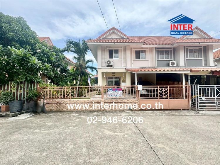 บ้านเเฝด 2 ชั้น 35.1 ตร.ว. หมู่บ้านพนาลี พฤกษา34 ซอยประชาอุทิศ90 ถนนพระราม2 ถนนประชาอุทิศ90 พระสมุทรเจดีย์ สมุทรปราการ