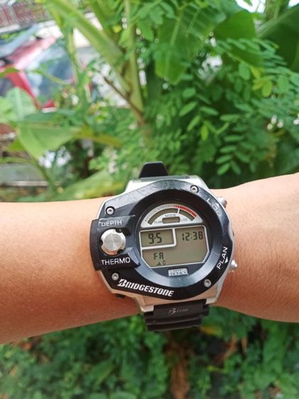 นาฬิกาดำน้ำ นักดำน้ำ Vintage Bridgestone Dive Demo SEIKO Divers scuba Depth Thermo From japan 1990’s  ทรงมัน มันส์ เครื่องใหญ่8สูบ 55-63mm. รูปที่ 6