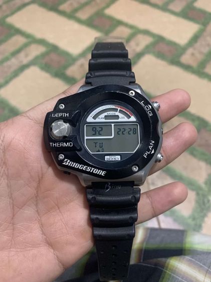 นาฬิกาดำน้ำ นักดำน้ำ Vintage Bridgestone Dive Demo SEIKO Divers scuba Depth Thermo From japan 1990’s  ทรงมัน มันส์ เครื่องใหญ่8สูบ 55-63mm. รูปที่ 11