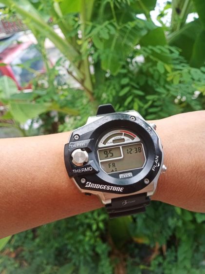 นาฬิกาดำน้ำ นักดำน้ำ Vintage Bridgestone Dive Demo SEIKO Divers scuba Depth Thermo From japan 1990’s  ทรงมัน มันส์ เครื่องใหญ่8สูบ 55-63mm. รูปที่ 3