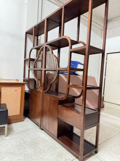 ตู้โชว์สไตล์จีน ตู้โชว์ไม้ ยาว 190 ซม รูปที่ 3